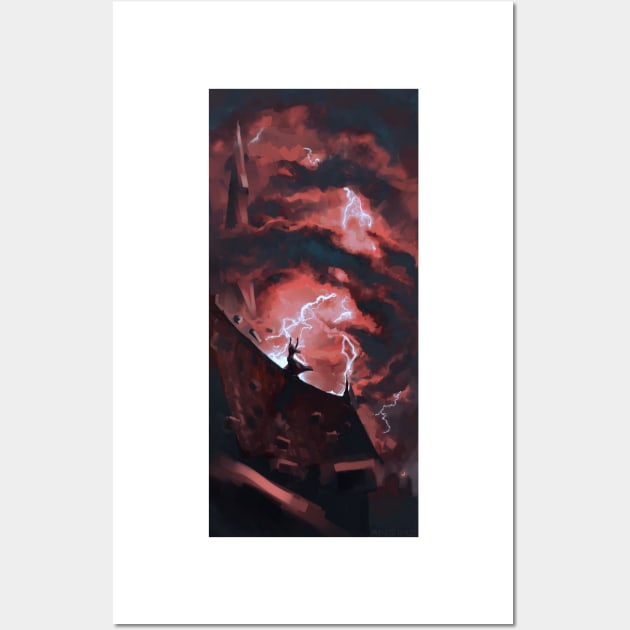 Red Storm Wall Art by SNIZHNA